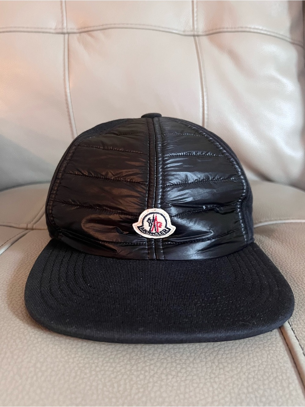 Moncler Baseball Berretto Cap Men's Hat Adjustable Black - Picture 3 of 17